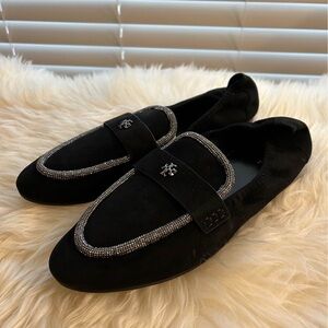 Tory Burch Black suede loafer size11&12
